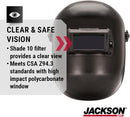 Jackson Safety PL 280 Pipeline Welding Hood - Flip Front Welding Helmet - Shade 10, ANSI Z87.1 (Multiple Headgear Styles and Colors)