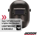 Jackson Safety PL 280 Pipeline Welding Hood - Flip Front Welding Helmet - Shade 10, ANSI Z87.1 (Multiple Headgear Styles and Colors)