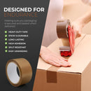 K-MART Packaging Tape, Industrial Duty Brown Parcel Tape 6 Rolls With Low Noise - 48mm X 66m, Secure Sticky Brown Tape For Box Packaging, Moving Boxes, Packing Tape Strong For Moving House (6 rolls)