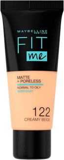 Maybelline Fit Me Matte & Poreless Foundation 122 Creamy Beige
