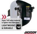 Jackson Safety PL 280 Pipeline Welding Hood FlipFront Welding Helmet - Shade 10, ANSI Z87.1 (Multiple Headgear Styles and Colors)