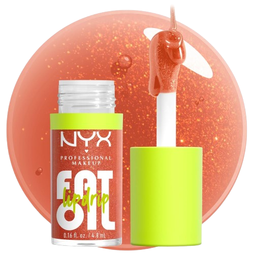 NYX Professional Makeup Fat Oil Lip Drip – Follow Back (Shimmering Warm Nude)