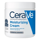 CeraVe Moisturizing Cream, Body and Face Moisturizer for Dry Skin, Body Cream with Hyaluronic Acid and Ceramides, Daily Moisturizer, Oil-Free, Fragrance Free, Non-Comedogenic, 19 Ounce