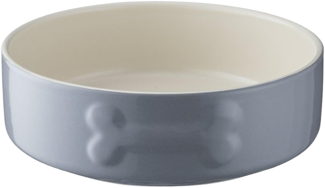 Mason Cash Colour Mix Grey Stoneware Dog Bowl, 15 cm