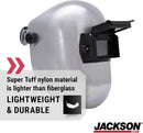 Jackson Safety PL 280 Pipeline WeldingHood - Flip Front Welding Helmet - Shade 10, ANSI Z87.1 / (Multiple Headgear Styles and Colors)