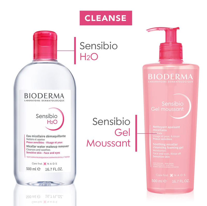 Bioderma Sensibio H2O Micellar Water with Pump 500ml Aloe Vera