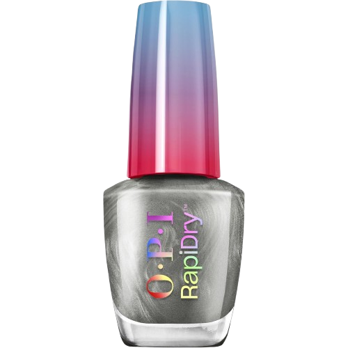 OPI Rapidry Nail Polish A Silver Of A Sec Metallic Silver Vegan