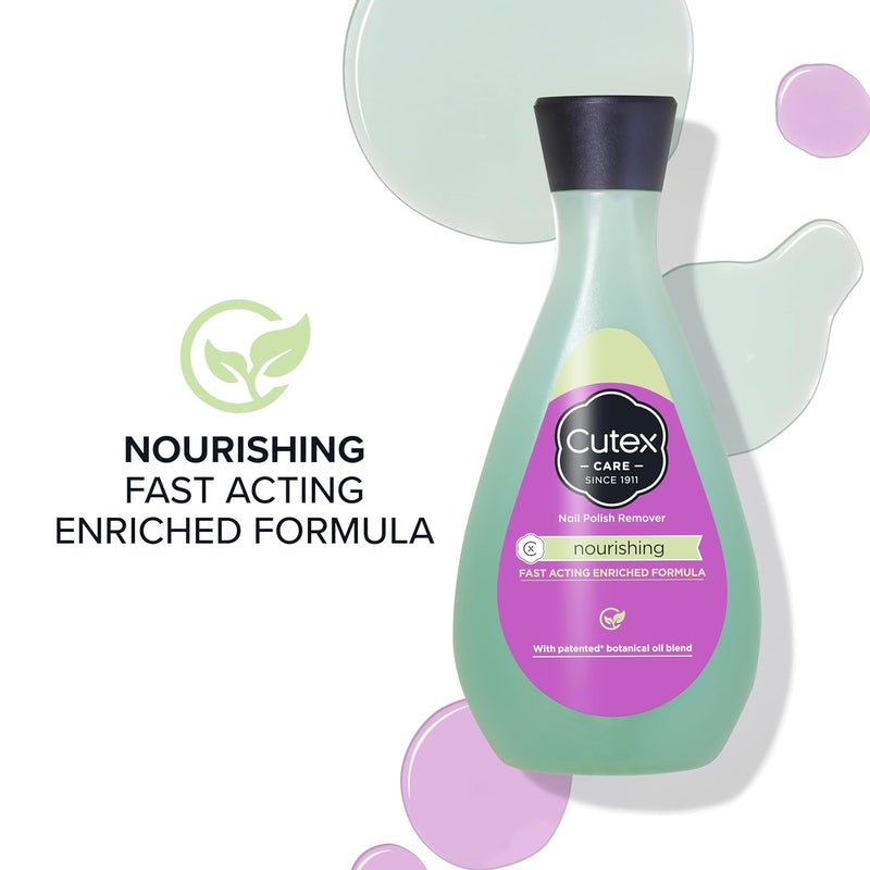 Cutex Nourishing Nail Polish Remover with Vitamin E and Apricot Kernel Oil 200ml