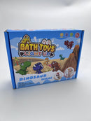 Jiosdo Baby Bath Toys, 6 PCS Light Up Dinosaur Bath Toys for Babies, LED Kids Sensory Toys Baby Light Up Sensory Toys, Liquid Sensor Toddler Bath Toys Sensory Bath Toys for Autism