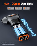 WOLFBOX MF200 Compressed Air Duster – Cordless Mini Blower with 4 Nozzles