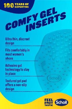 Scholl Party Feet Ball of Foot Gel Cushions with GelActiv technology, Non-slip, Help prevent foot pain - Suitable most shoes including high heels and stilettos. Universal size, 1 pair of cushions