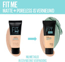 Maybelline Fit Me Matte & Poreless Foundation 122 Creamy Beige