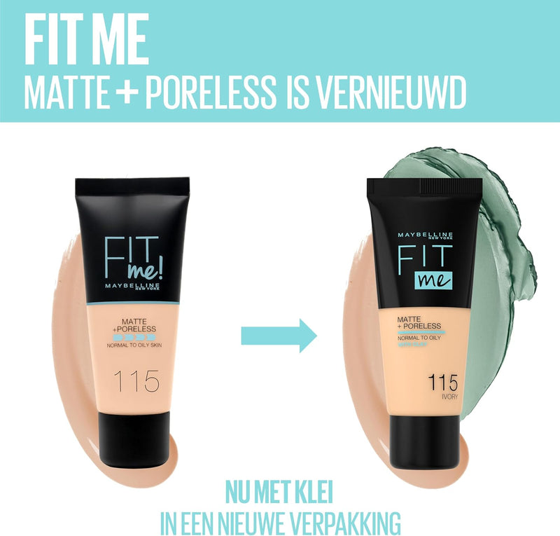 Maybelline Fit Me Matte & Poreless Foundation 122 Creamy Beige