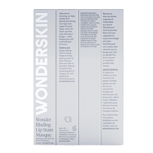 Wonderskin Wonder Blading One Step Lip Stain Masque Hayley – Long Lasting Matte Waterproof Stain & Go Lip Tint