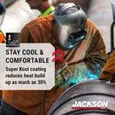 Jackson Safety PL 280 Pipeline WeldingHood - Flip Front Welding Helmet - Shade 10, ANSI Z87.1 / (Multiple Headgear Styles and Colors)