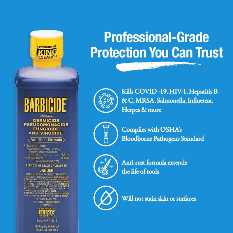 Barbicide Salon Barber Professional Disinfectant Solution 473ml