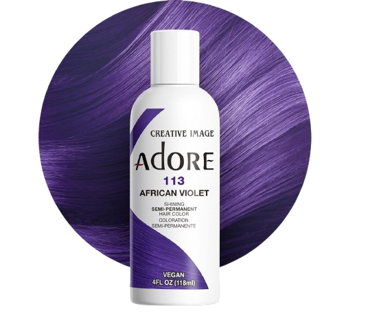 Adore Shining Semi-Permanent Hair Colour 113 African Violet 118ml