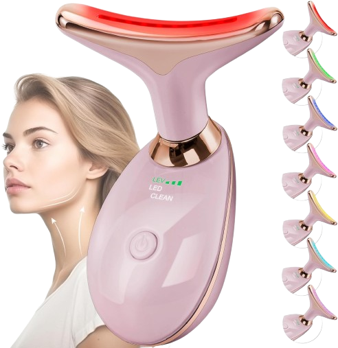 Facial Massager Red-Light-Therapy-for-Face and Neck, Birthday, Christmas, Mothers Day, Valentines Day Gifts for Her Women Mom Best Friend Wife Teacher