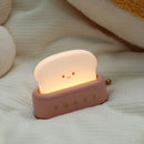 Rechargeable Toaster-Inspired LED Lamp - Charming & Colorful Night Light with USB Charging