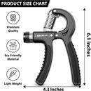 Grip Strengthener – 5-60 kg Adjustable Hand Exerciser Forearm Strengthener with E-Book for Improved Strength & Grip Rehabilitation Exerciser for Strong Hand Wrist Arm