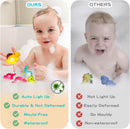 Jiosdo Baby Bath Toys, 6 PCS Light Up Dinosaur Bath Toys for Babies, LED Kids Sensory Toys Baby Light Up Sensory Toys, Liquid Sensor Toddler Bath Toys Sensory Bath Toys for Autism
