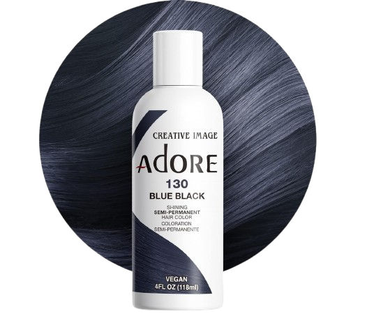 Adore Shining Semi-Permanent Hair Colour 130 Blue Black 118ml