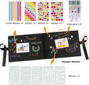 YILEEY Scrapbook Photo Album Large: Scrap book 80 Black Pages DIY Gift Scrapbooking Kits with Accessories Memory Books Guestbooks for Adults Baby Girl