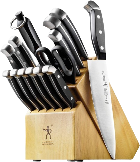 HENCKELS Premium Quality 15-Piece Knife Set with Block, Razor-Sharp, German Engineered Knife Informed by over 100 Years of Masterful Knife Making, Lightweight and Strong, Dishwasher Safe