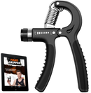 Grip Strengthener – 5-60 kg Adjustable Hand Exerciser Forearm Strengthener with E-Book for Improved Strength & Grip Rehabilitation Exerciser for Strong Hand Wrist Arm