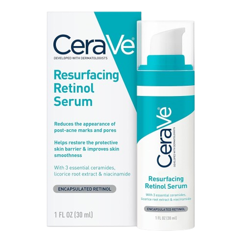 CeraVe Resurfacing Retinol Serum with Ceramides and Niacinamide for Blemish-Prone Skin