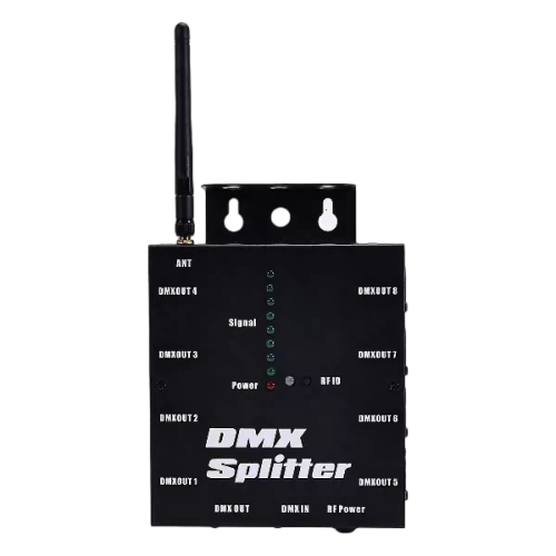 8-Channel Wireless DMX512 Signal Amplifier – 3-Pin Transmitter & Receiver Set for Stage Lighting