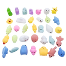 80PCS Kawaii Mochi Squishy Toys Bulk Sensory Fidget Party Favors for Kids
