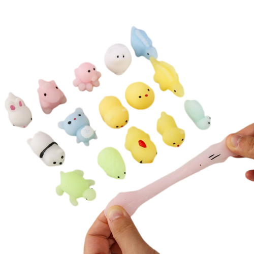 80PCS Kawaii Mochi Squishy Toys Bulk Sensory Fidget Party Favors for Kids