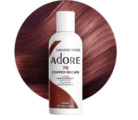Adore Shining Semi-Permanent Hair Colour 76 Copper Brown 118ml