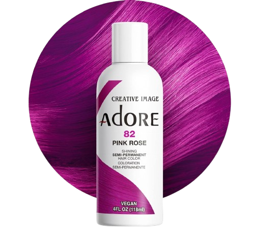 Adore Shining Semi-Permanent Hair Colour 82 Pink Rose 118ml