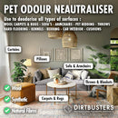 Dirtbusters Pet Odour Eliminator Spray, Neutralise Dog & Cat Urine From Carpet & Upholstery, Enzymatic Deodoriser Treatment, Wild Fig and Cassis 500ml