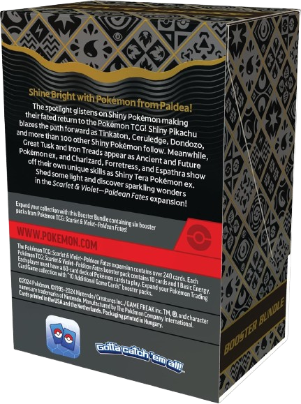 POKEMON TCG: Scarlet and Violet: PALDEAN Fates: Booster Bundle