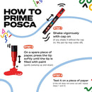 Posca Medium Paint Markers Set – 8 Mono Tone Colors (5M Tip)