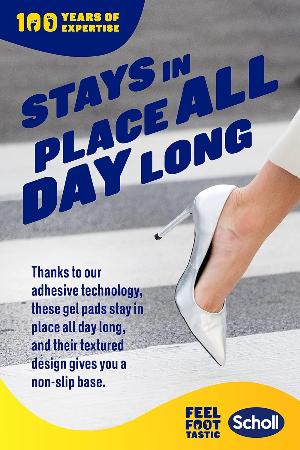 Scholl Party Feet Ball of Foot Gel Cushions with GelActiv technology, Non-slip, Help prevent foot pain - Suitable most shoes including high heels and stilettos. Universal size, 1 pair of cushions