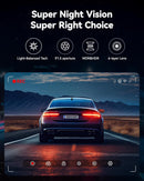 REDTIGER Dash Cam Front Rear, 4K/2.5K Full HD Dash Camera for Cars, Free 32GB Card, Built-in Wi-Fi GPS, 3.16” IPS Screen, Night Vision, 170°Wide Angle, WDR, 24H Parking Mode