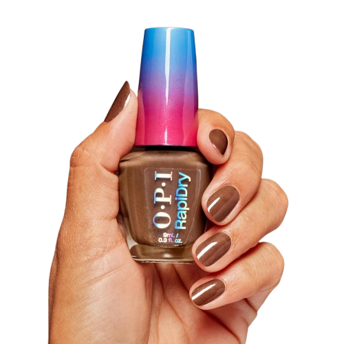 OPI Rapidry Awe Of A Sudden Nail Polish Pink Brown Vegan Smudge-Proof