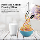 AEX Airtight Cereal Storage Containers Pantry Food Organization Dispenser Sugar, Flour, Snack Leak-proof With Black Locking Lids (Pack of 4)