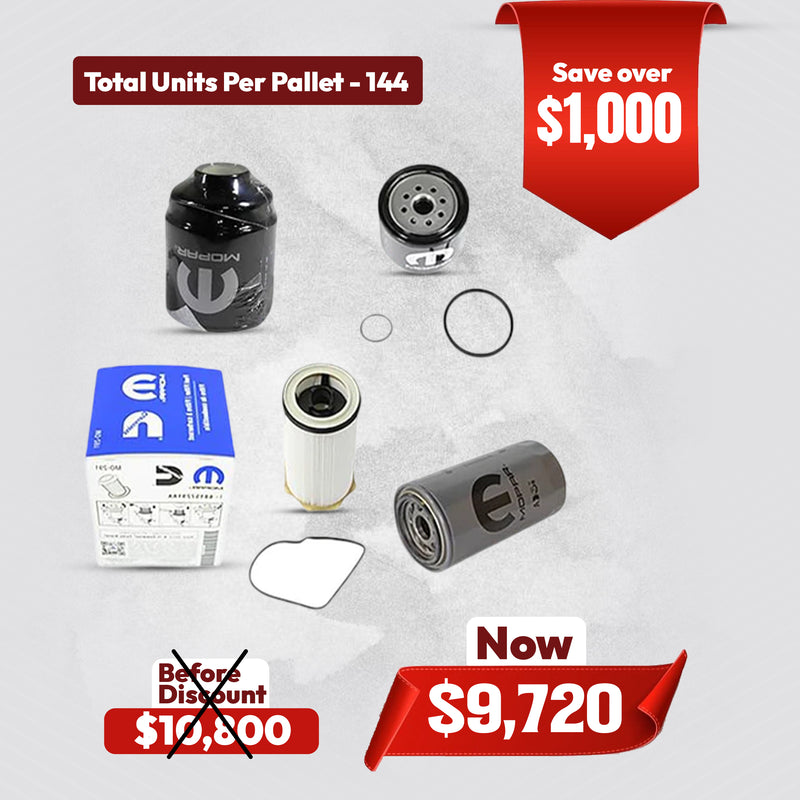 Mopar Genuine OEM Filter Kit for Ram 6.7L Cummins Diesel – Fuel, Water & Oil Filters
