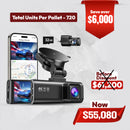 REDTIGER 4K Front & Rear Dash Cam with Wi-Fi, GPS, Night Vision & 32GB Card