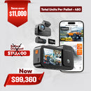 WOLFBOX X5 3 Channel 4K HDR Dash Cam – STARVIS 2 IMX678, Wi-Fi GPS & 128GB Card