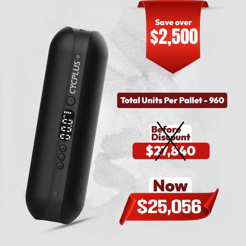 CYCPLUS Electric Air Compressor – Portable 150PSI Tire Inflator for Bikes, Cars & Motorcycles