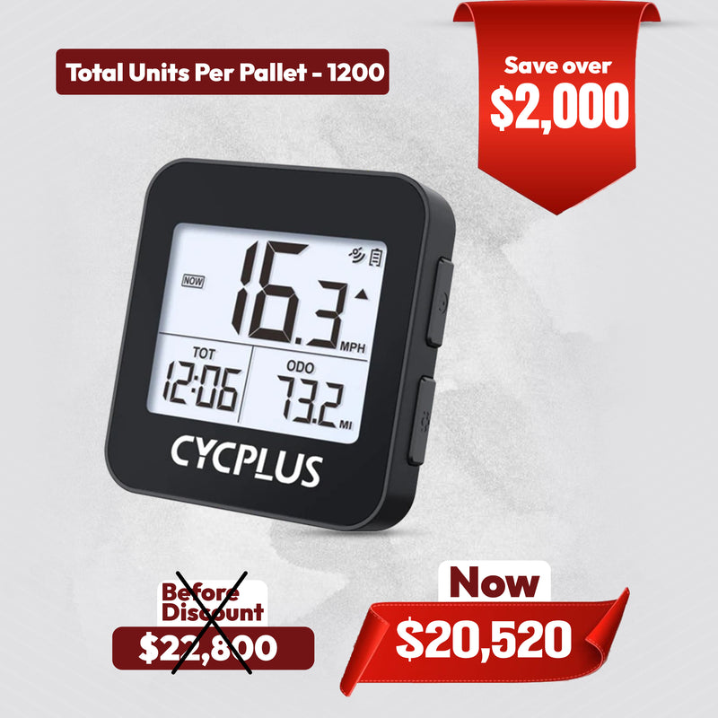 CYCPLUS GPS Bike Computer – Wireless Waterproof Cycling Speedometer with Long Battery Life