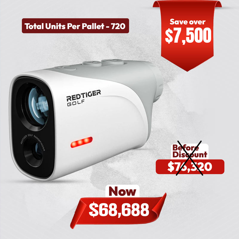 REDTIGER Mini Golf Rangefinder – 1200Y Laser, 7X Zoom, IP65 Waterproof & Slope Switch