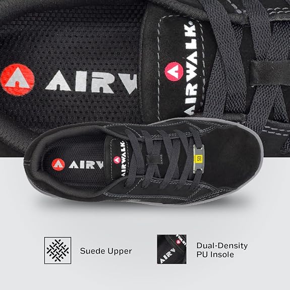 AIRWALK Men's Camino Shoes – Black/Grey & Tan/Sail, CT & CT EH