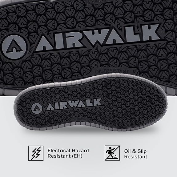 AIRWALK MEN'S DEUCE MID BLACK/BLACK CT EH
